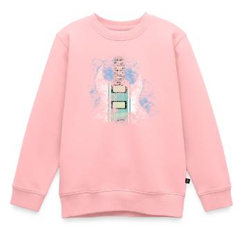 Electric guitar - Kids Premium Organic Sweatshirt - rose - Front - AI Model Kid Female (0cm)