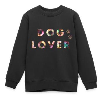 Hundeliebhaber - Kinder Premium Organic Sweatshirt - Schwarz - Vorne - AI Model Kid Female (0cm)