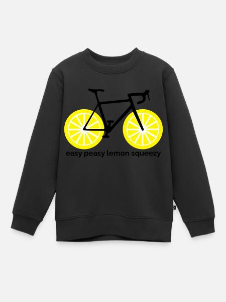Easy peasy lemon squeezy - Kids Premium Organic Sweatshirt - black