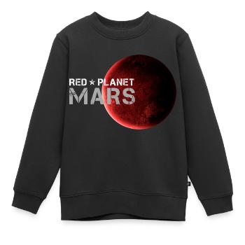 Mars Red Planet Geschenk für Weltraum Fans - Kinder Premium Organic Sweatshirt - Schwarz - Vorne - AI Model Kid Female (0cm)
