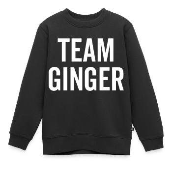 Team Ingwer - Kinder Premium Organic Sweatshirt - Schwarz - Vorne - AI Model Kid Female (0cm)
