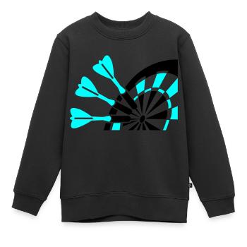 dard - Sweat Premium enfant bio - noir - Devant - AI Model Kid Female (0cm)