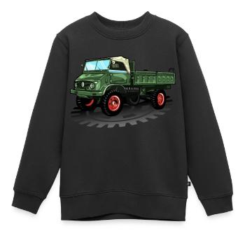 Unimog - Oldtimer - Offroad - Universal motor device - Kids Premium Organic Sweatshirt - black - Front - AI Model Kid Female (0cm)