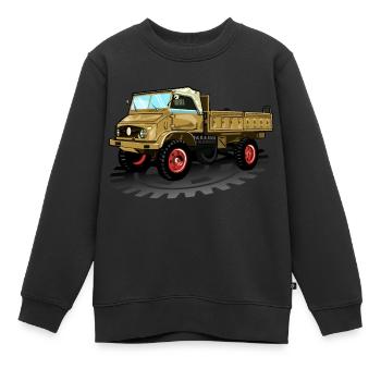 Unimog - Oldtimer - Offroad - Universal motor device - Kids Premium Organic Sweatshirt - black - Front - AI Model Kid Female (0cm)