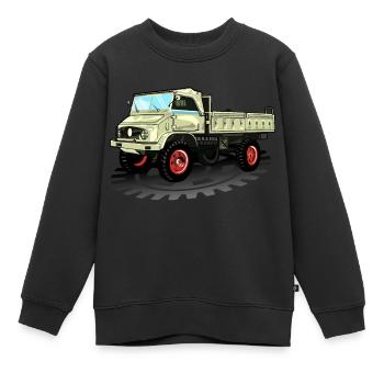Unimog - Oldtimer - Offroad - Universal motor device - Kids Premium Organic Sweatshirt - black - Front - AI Model Kid Female (0cm)