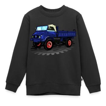 Unimog - Oldtimer - Offroad - Universal motor device - Kids Premium Organic Sweatshirt - black - Front - AI Model Kid Female (0cm)