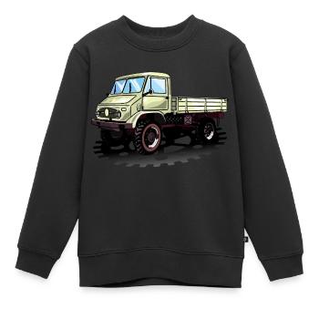 Unimog - Oldtimer - Offroad - Universal motor device - Kids Premium Organic Sweatshirt - black - Front - AI Model Kid Female (0cm)