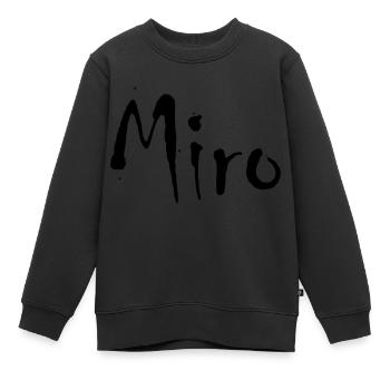 Miro - Kids Premium Organic Sweatshirt - black - Front - AI Model Kid Female (0cm)