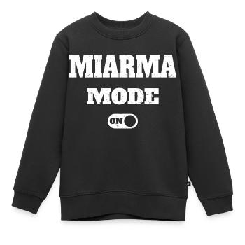 Modo Miarma aktiviert - Modus aktiviert - Kinder Premium Organic Sweatshirt - Schwarz - Vorne - AI Model Kid Female (0cm)
