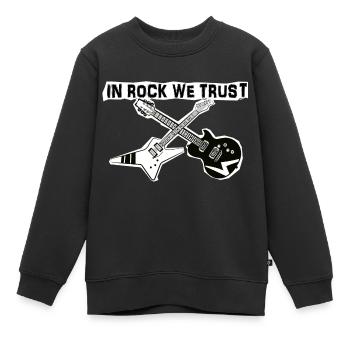dans le rock en qui nous avons confiance - Sweat Premium enfant bio - noir - Devant - AI Model Kid Female (0cm)