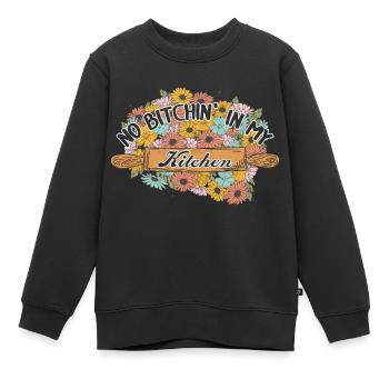 Boulangerie Baker Boulangerie Boulangerie Gâteau de confiserie - Sweat Premium enfant bio - noir - Devant - AI Model Kid Female (0cm)