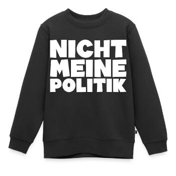 Politik Regierung Spruch Geschenk - Kinder Premium Organic Sweatshirt - Schwarz - Vorne - AI Model Kid Female (0cm)