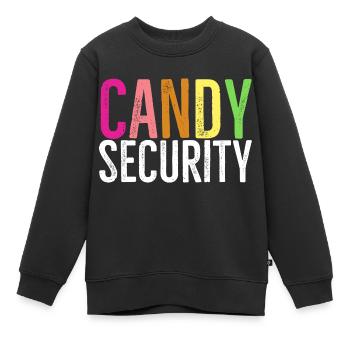 Süßigkeiten Sicherheit - Kinder Premium Organic Sweatshirt - Schwarz - Vorne - AI Model Kid Female (0cm)