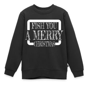 adventure fishes angling funny gym bedroom cool - Kinder Premium Organic Sweatshirt - Schwarz - Vorne - AI Model Kid Female (0cm)