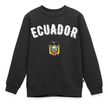 Ecuador - Kinder Premium Organic Sweatshirt - Schwarz - Vorne - AI Model Kid Female (0cm)