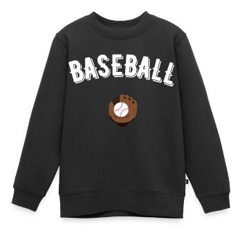 baseball - Sweat Premium enfant bio - noir - Devant - AI Model Kid Female (0cm)