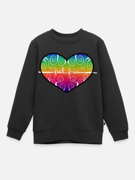 feelfreeheart - Sweat Premium enfant bio - noir