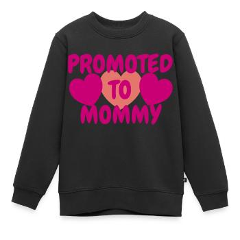 Mutter werdende Mama Mommy Schwangerschaft Mom - Kinder Premium Organic Sweatshirt - Schwarz - Vorne - AI Model Kid Female (0cm)