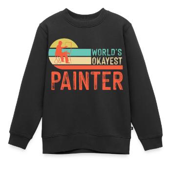 Maler und Lackierer, der Beste und Nervigste Beruf - Kinder Premium Organic Sweatshirt - Schwarz - Vorne - AI Model Kid Female (0cm)
