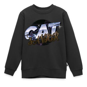 dogs animal print beagle lovers animal love - Kinder Premium Organic Sweatshirt - Schwarz - Vorne - AI Model Kid Female (0cm)