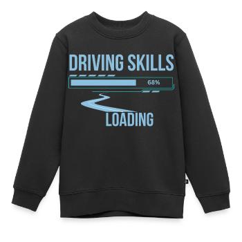 Autofahrer driving skills loading lustiger Spruch - Kinder Premium Organic Sweatshirt - Schwarz - Vorne - AI Model Kid Female (0cm)