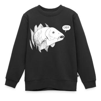 Carpe Diem - Sweat Premium enfant bio - noir - Devant - AI Model Kid Female (0cm)