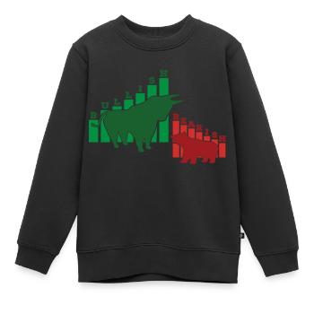 Bullish, Bearish… Buy and hold - Kinder Premium Organic Sweatshirt - Schwarz - Vorne - AI Model Kid Female (0cm)