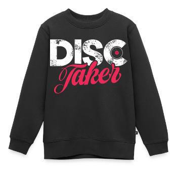 Disc taker - Kinder Premium Organic Sweatshirt - Schwarz - Vorne - AI Model Kid Female (0cm)