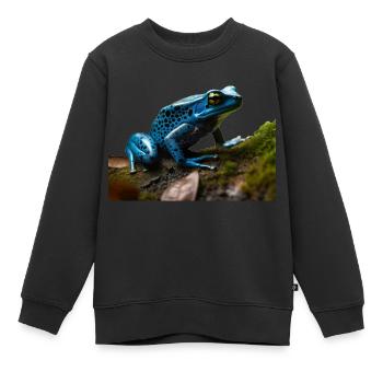 Les grenouilles à fléchettes empoisonnées sont utilisées par les peuples autochtones - Sweat Premium enfant bio - noir - Devant - AI Model Kid Female (0cm)