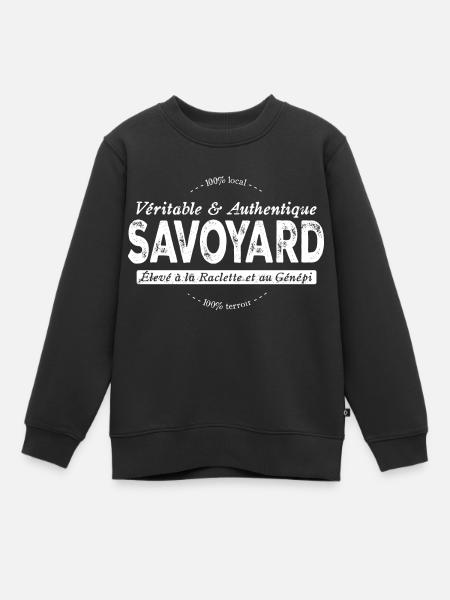 Savoyard de Savoie - Sweat Premium enfant bio - noir