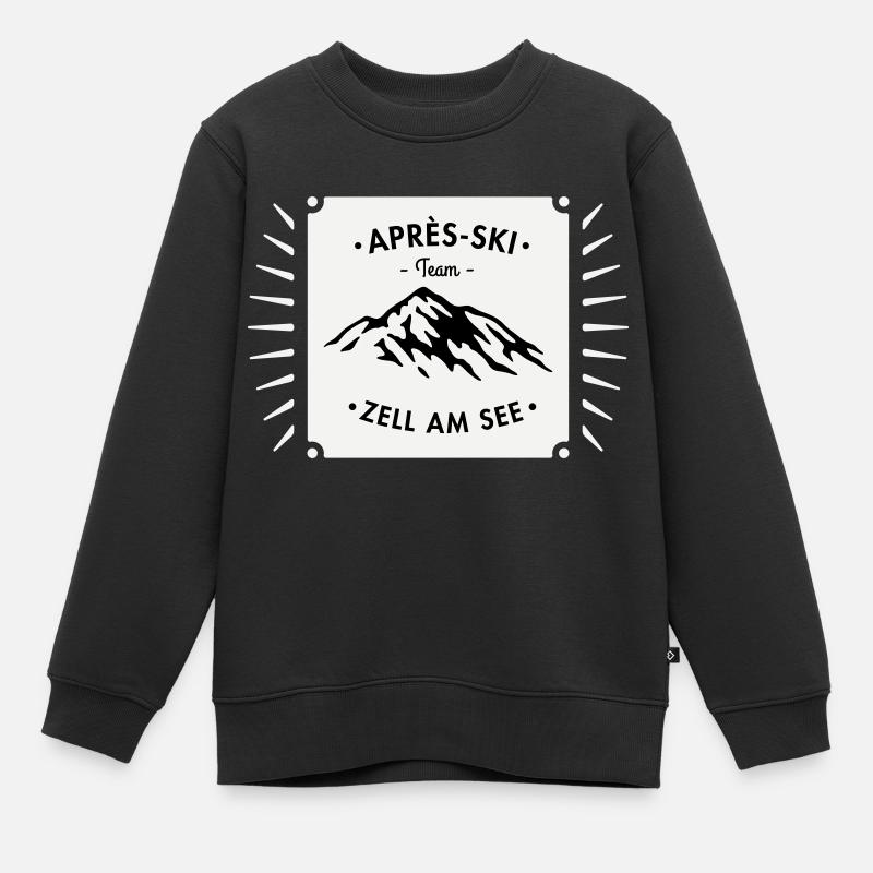 Après-Ski Zell am See - Sweat Premium enfant bio - noir