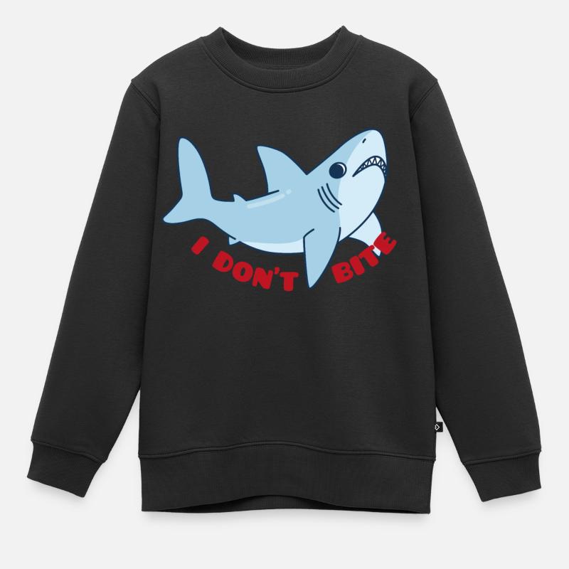 Meerestiere - Kinder Premium Organic Sweatshirt - Schwarz