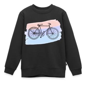 Bicyclette - Sweat Premium enfant bio - noir - Devant - AI Model Kid Female (0cm)