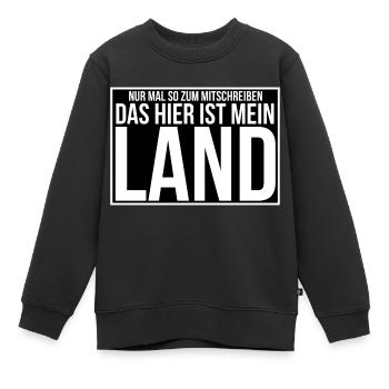 Das ist mein Land - Kinder Premium Organic Sweatshirt - Schwarz - Vorne - AI Model Kid Female (0cm)