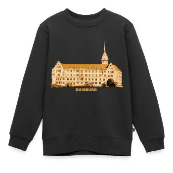 Mairie de Duisbourg - Sweat Premium enfant bio - noir - Devant - AI Model Kid Female (0cm)