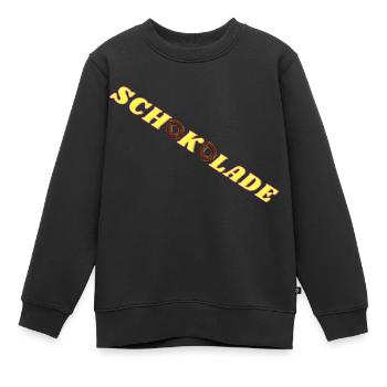 Schokolade - Kinder Premium Organic Sweatshirt - Schwarz - Vorne - AI Model Kid Female (0cm)