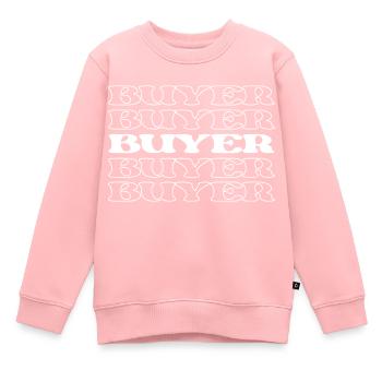Shopper, Käufer, Käufer, Consumer, Patron - Kinder Premium Organic Sweatshirt - Rosa - Vorne - AI Model Kid Female (0cm)