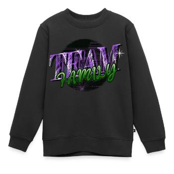 Statement Best Family Party Adoption Child - Kids Premium Organic Sweatshirt - black - Front - AI Model Kid Female (0cm)