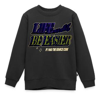 Profession Informatique - Sweat Premium enfant bio - noir - Devant - AI Model Kid Female (0cm)