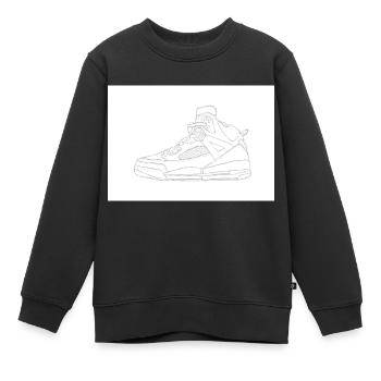 J4 Skizze - Kinder Premium Organic Sweatshirt - Schwarz - Vorne - AI Model Kid Female (0cm)