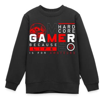 Graphismes PC Esports - Sweat Premium enfant bio - noir - Devant - AI Model Kid Female (0cm)