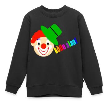 Clown dit kölle alaaf - Sweat Premium enfant bio - noir - Devant - AI Model Kid Female (0cm)