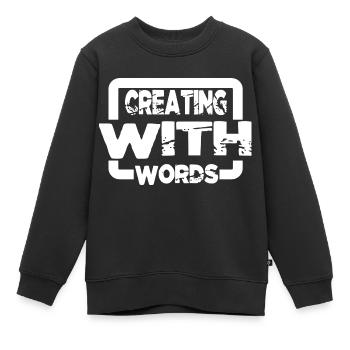Creative Mindset Cool Creative Inspiration - Kids Premium Organic Sweatshirt - black - Front - AI Model Kid Female (0cm)