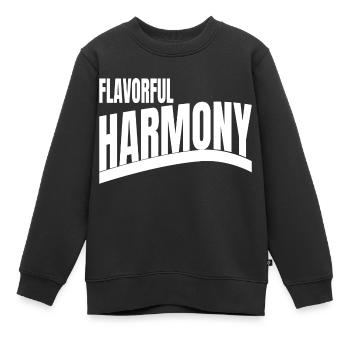 Unity in Diversity Indulging in Flavors - Kids Premium Organic Sweatshirt - black - Front - AI Model Kid Female (0cm)