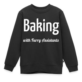 Adaptations animales Tutoriels de pâtisserie Pâtisserie - Sweat Premium enfant bio - noir - Devant - AI Model Kid Female (0cm)