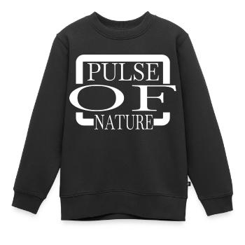 fun birthday present gift idea geek - Kids Premium Organic Sweatshirt - black - Front - AI Model Kid Female (0cm)