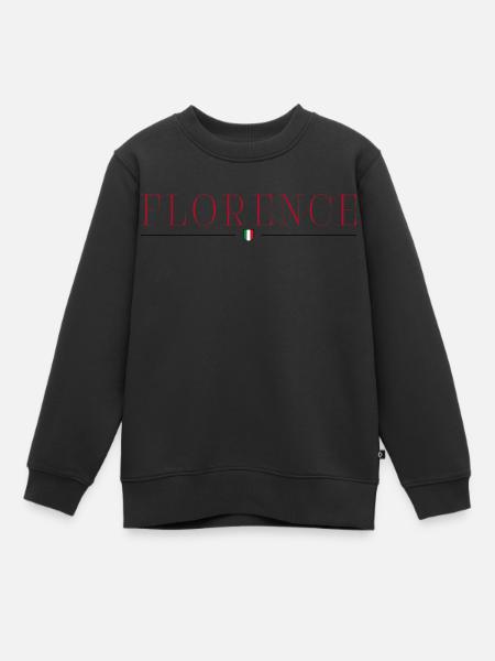 T-shirt design de style Florence, Italie - Sweat Premium enfant bio - noir