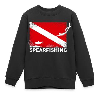 Chasse sous-marine Plongée sous-marine - Sweat Premium enfant bio - noir - Devant - AI Model Kid Female (0cm)