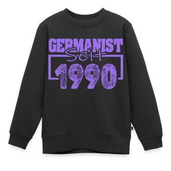 Studi 1990 - Kinder Premium Organic Sweatshirt - Schwarz - Vorne - AI Model Kid Female (0cm)