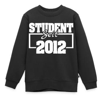 seit 2012 - Kinder Premium Organic Sweatshirt - Schwarz - Vorne - AI Model Kid Female (0cm)